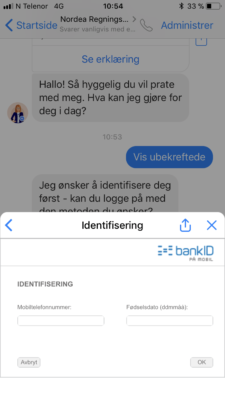 Nordea betaling via Facebook messenger 5